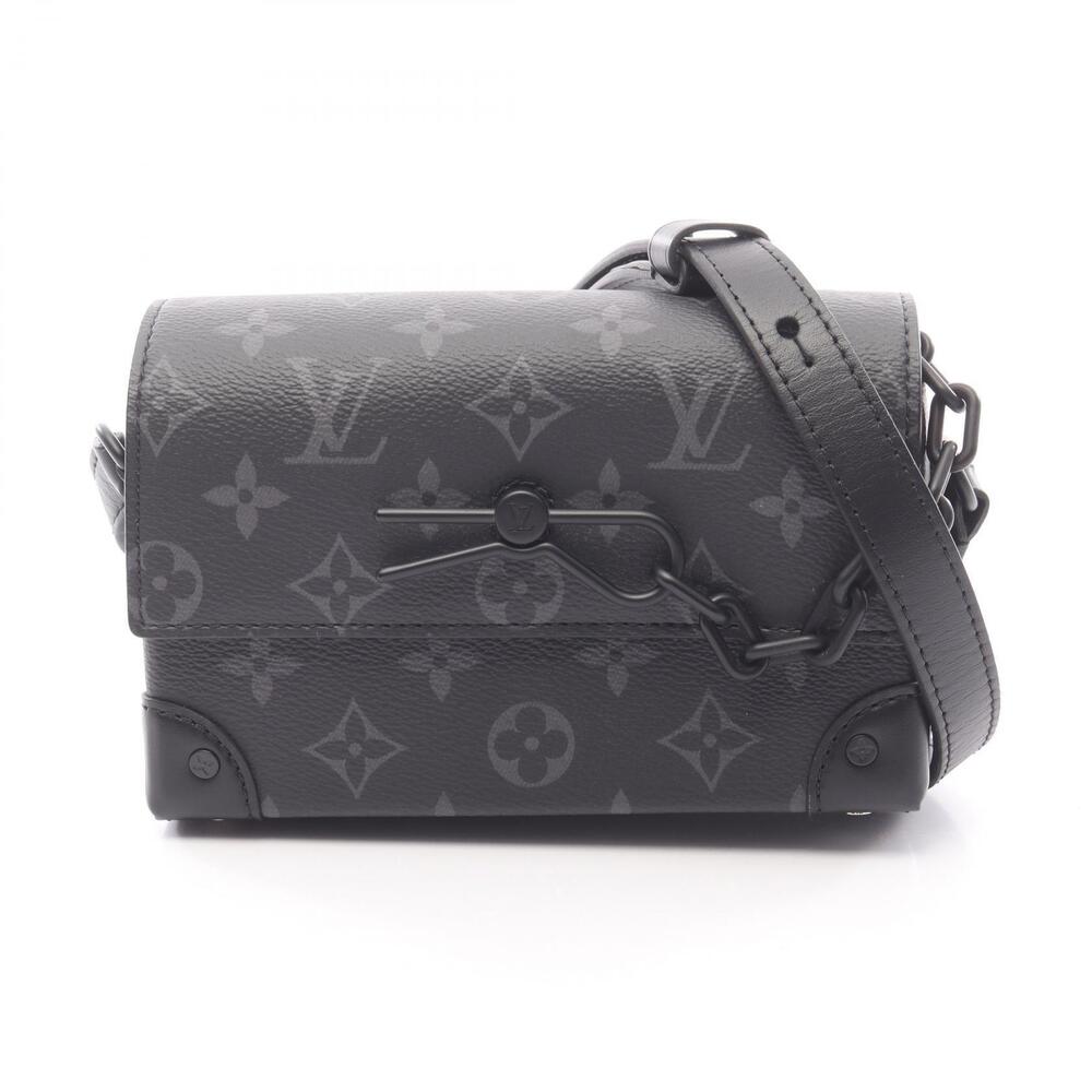 Louis Vuitton Steamer Wallet Canvas Leather Monogram Shoulder Bag Eclipse Black